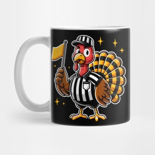 Funny Football Turkey Referee Mug